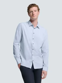 Blouse - regular fit - lichtblauw