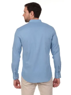 Blouse - regular fit - lichtblauw