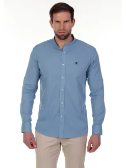 Blouse - regular fit - lichtblauw