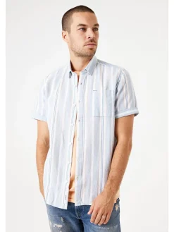 Blouse - regular fit - lichtblauw