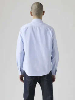 Blouse - regular fit - lichtblauw