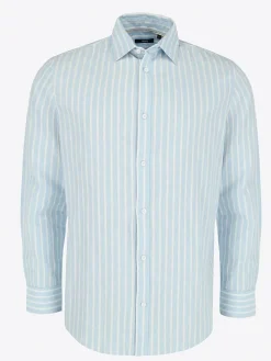 Blouse - regular fit - lichtblauw