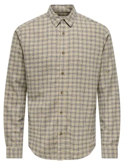 Blouse - regular fit - taupe