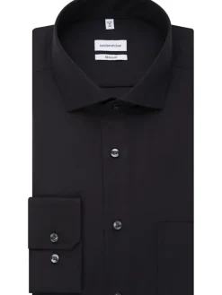 Blouse - regular fit - zwart