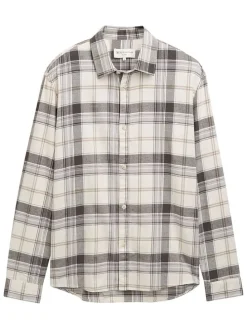 Blouse - relaxed fit - crème