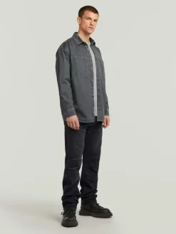 Blouse - relaxed fit - grijs