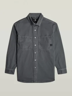 Blouse - relaxed fit - grijs