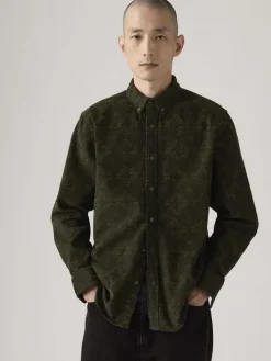 Blouse - relaxed fit - kaki