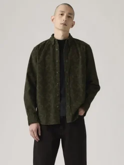 Blouse - relaxed fit - kaki