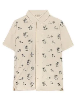 Blouse "Resor" beige/zwart