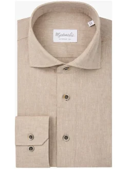 Blouse - slim fit - beige