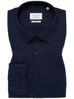 Blouse - slim fit - donkerblauw