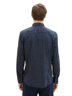 Blouse - slim fit - donkerblauw