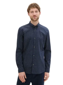 Blouse - slim fit - donkerblauw