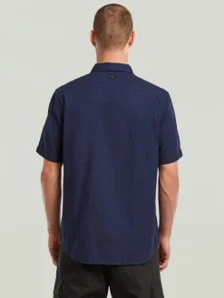 Blouse - slim fit - donkerblauw