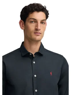 Blouse - slim fit - donkerblauw