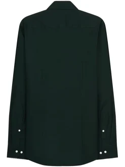 Blouse - slim fit - donkergroen