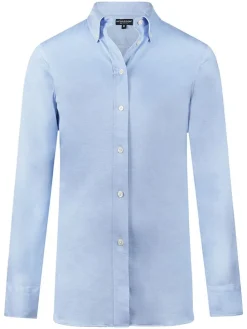 Blouse - slim fit - lichtblauw