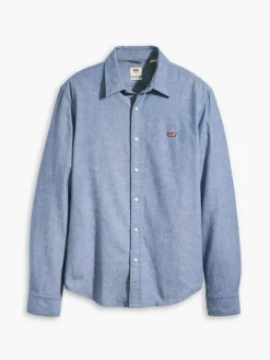 Blouse - slim fit - lichtblauw
