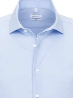 Blouse - slim fit - lichtblauw