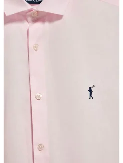 Blouse - slim fit - lichtroze