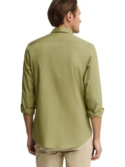 Blouse - slim fit - olijfgroen