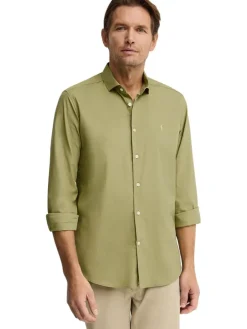 Blouse - slim fit - olijfgroen
