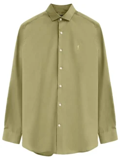 Blouse - slim fit - olijfgroen