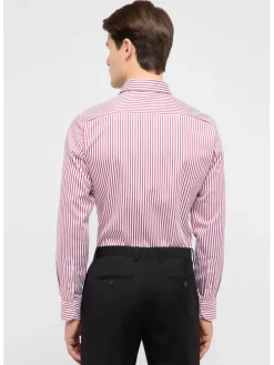 Blouse - slim fit - rood/wit