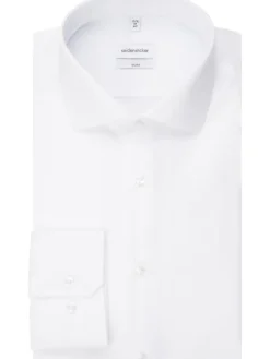 Blouse - slim fit - wit