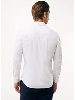 Blouse - slim fit - wit