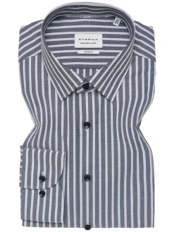 Blouse - slim fit - wit/grijs