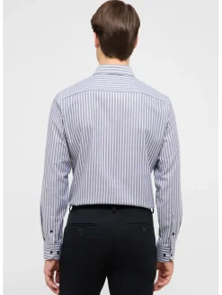 Blouse - slim fit - wit/grijs
