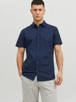 Blouse "Summer" donkerblauw