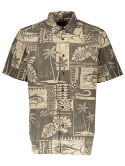 Blouse "Tuna Palm" - regular fit - beige