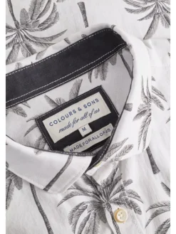 Blouse wit/zwart