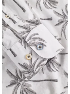 Blouse wit/zwart