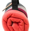 Campingdeken grijs/rood - (L)150 x (B)124 cm