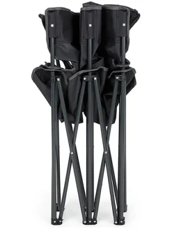 Campingstoel "Isla" zwart - (B)135 x (H)90 x (D)55 cm