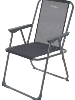 Campingstoel "Retexo" grijs - (B)52 x (H)56 x (D)6 cm