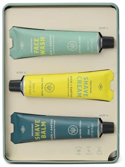 3-delige gezichtsverzorgingsset mintgroen - 3x 50 ml