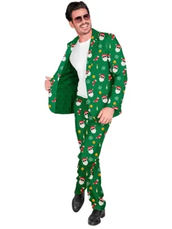 2-delige outfit "Santa Claus" groen/wit