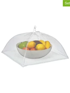 2-delige set: afdeknetten wit - (L)30 x (B)30 cm