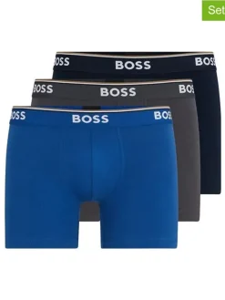 3-delige set: boxershorts blauw/grijs/zwart