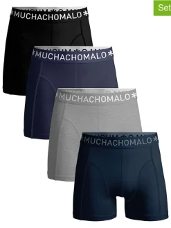 4-delige set: boxershorts donkerblauw/grijs/zwart