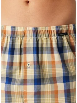 2-delige set: boxershorts donkerblauw/oranje
