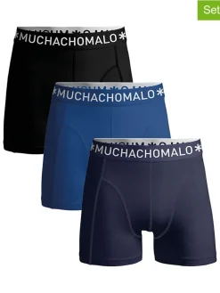 3-delige set: boxershorts donkerblauw/blauw/zwart