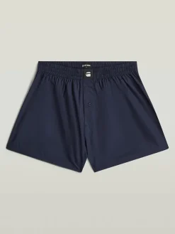 2-delige set: boxershorts donkerblauw/blauw