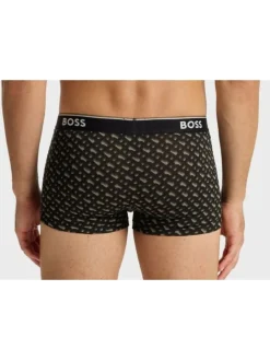 3-delige set: boxershorts kaki/zwart