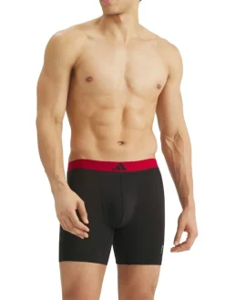 3-delige set: boxershorts zwart/rood/antraciet